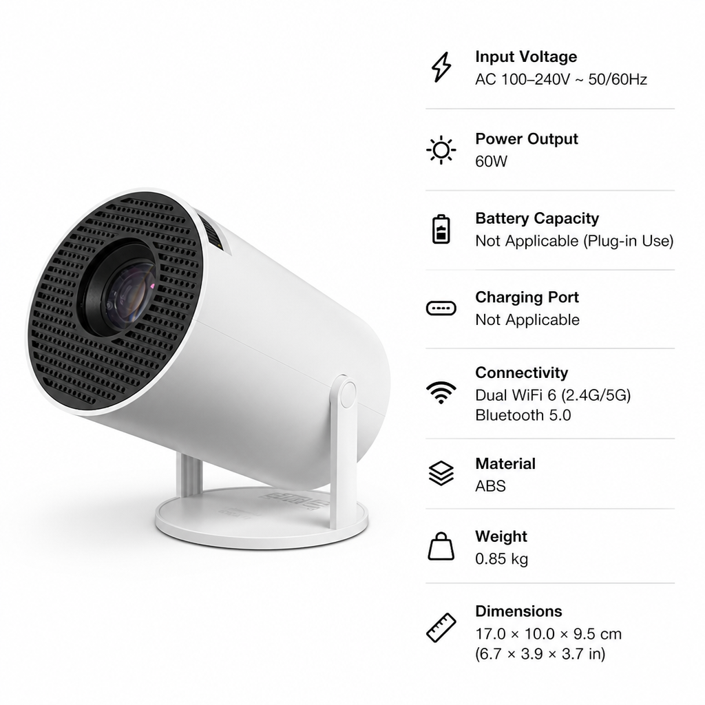 CineOrb™ Portable Smart Projector — Big-Screen Movie Nights Anywhere