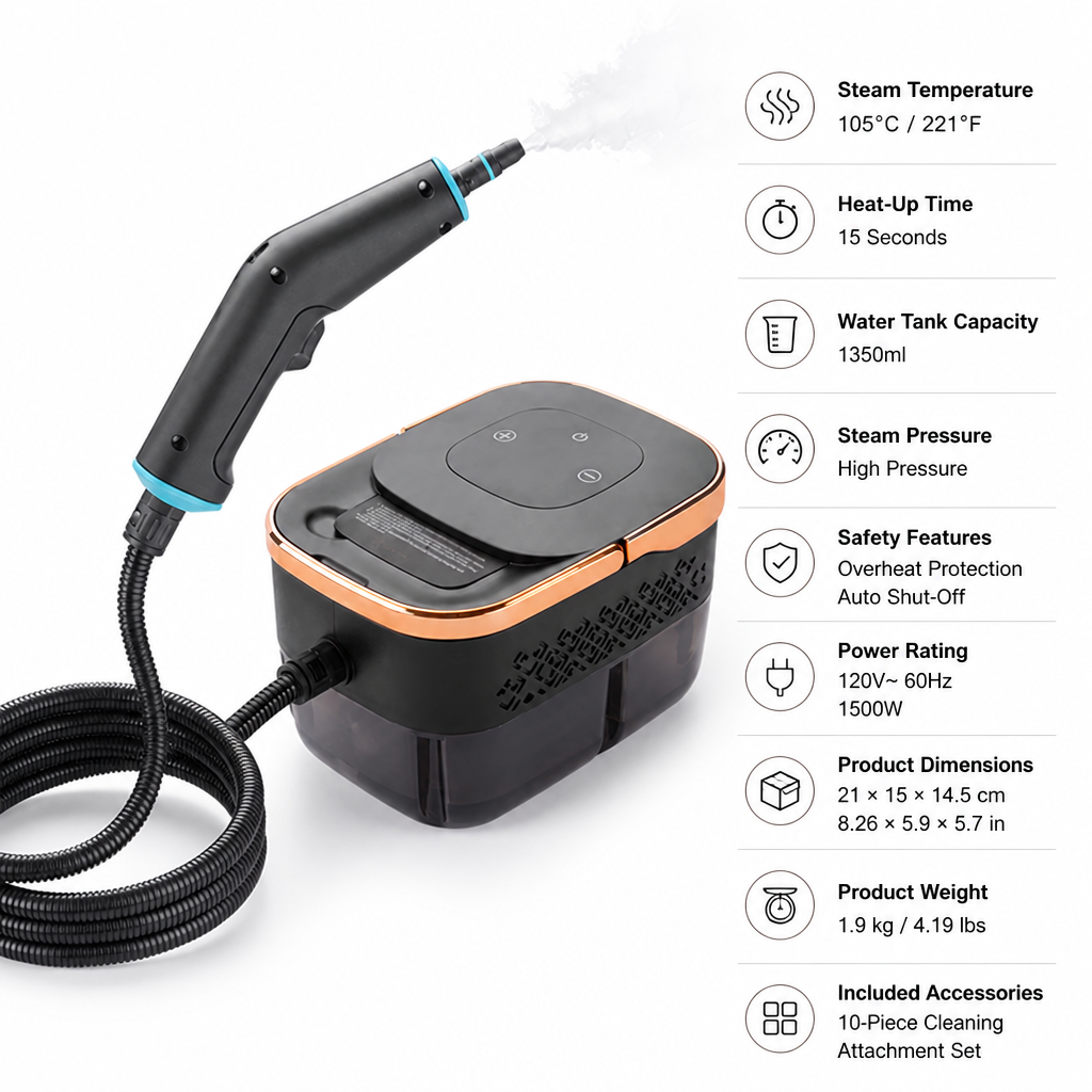 SteamPro™ — Multi-Surface Steam Cleaner