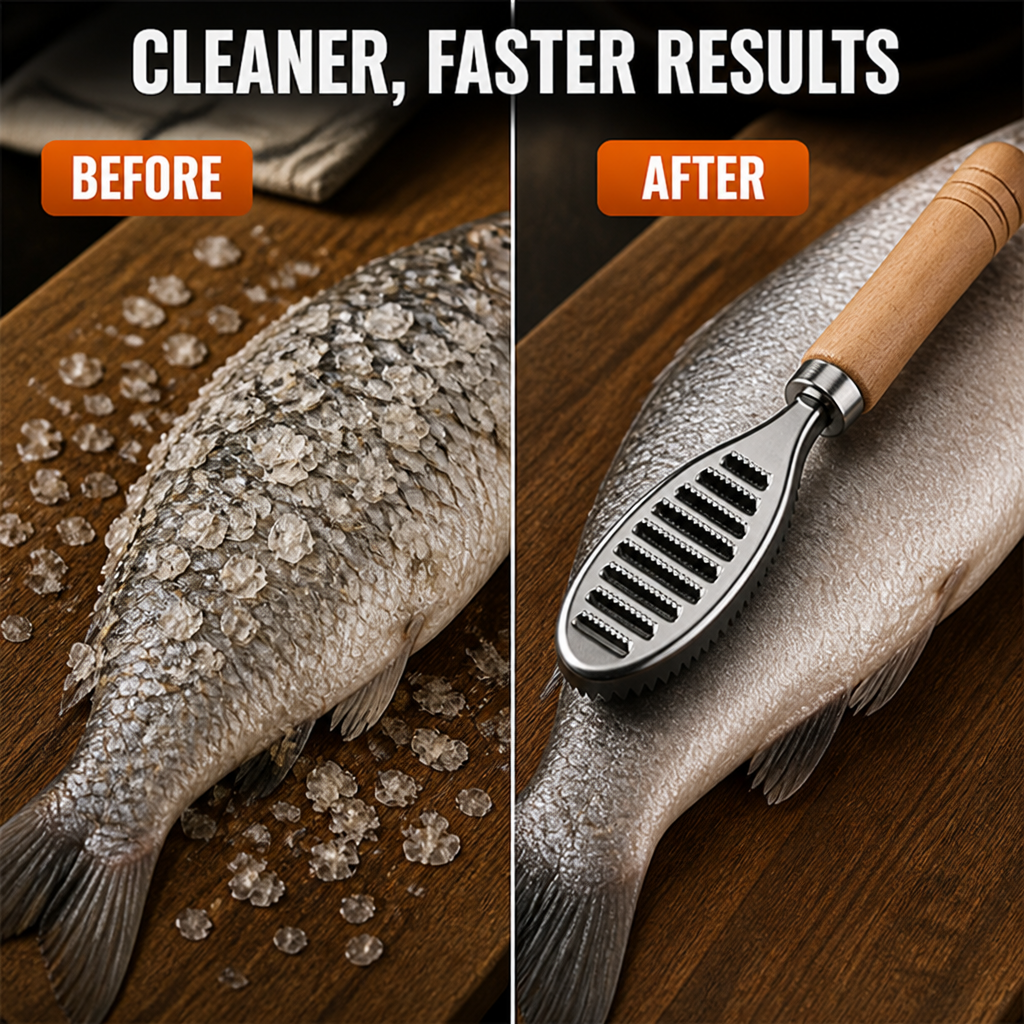 FishScale™ — Easy Fish Scaling & Cleaning Tool