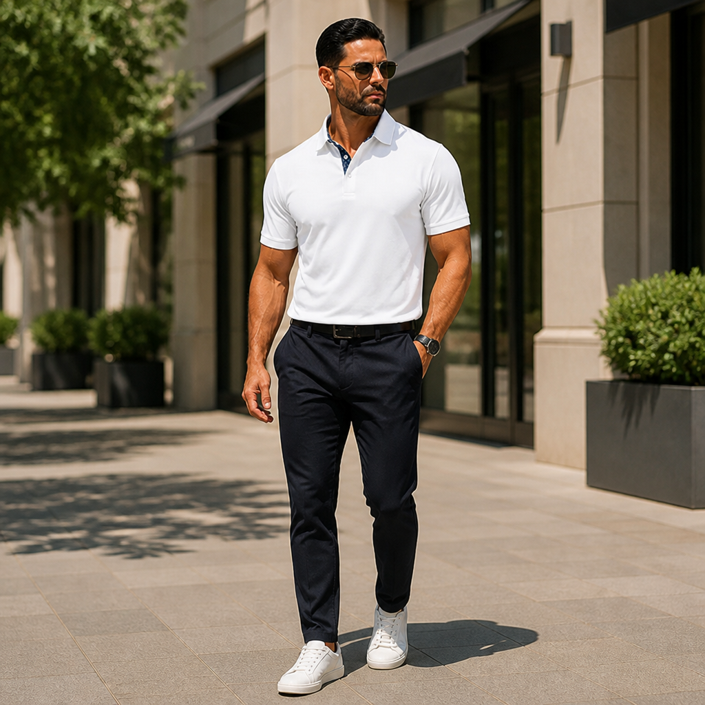 TeeLine™ Men's Stretch Golf Polo — Breathable, Sharp Fit