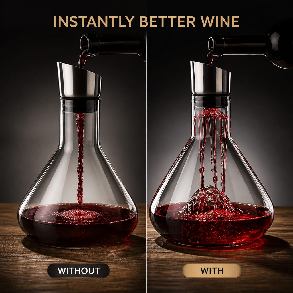 Glacio™ Cascade Aerating Wine Decanter Set