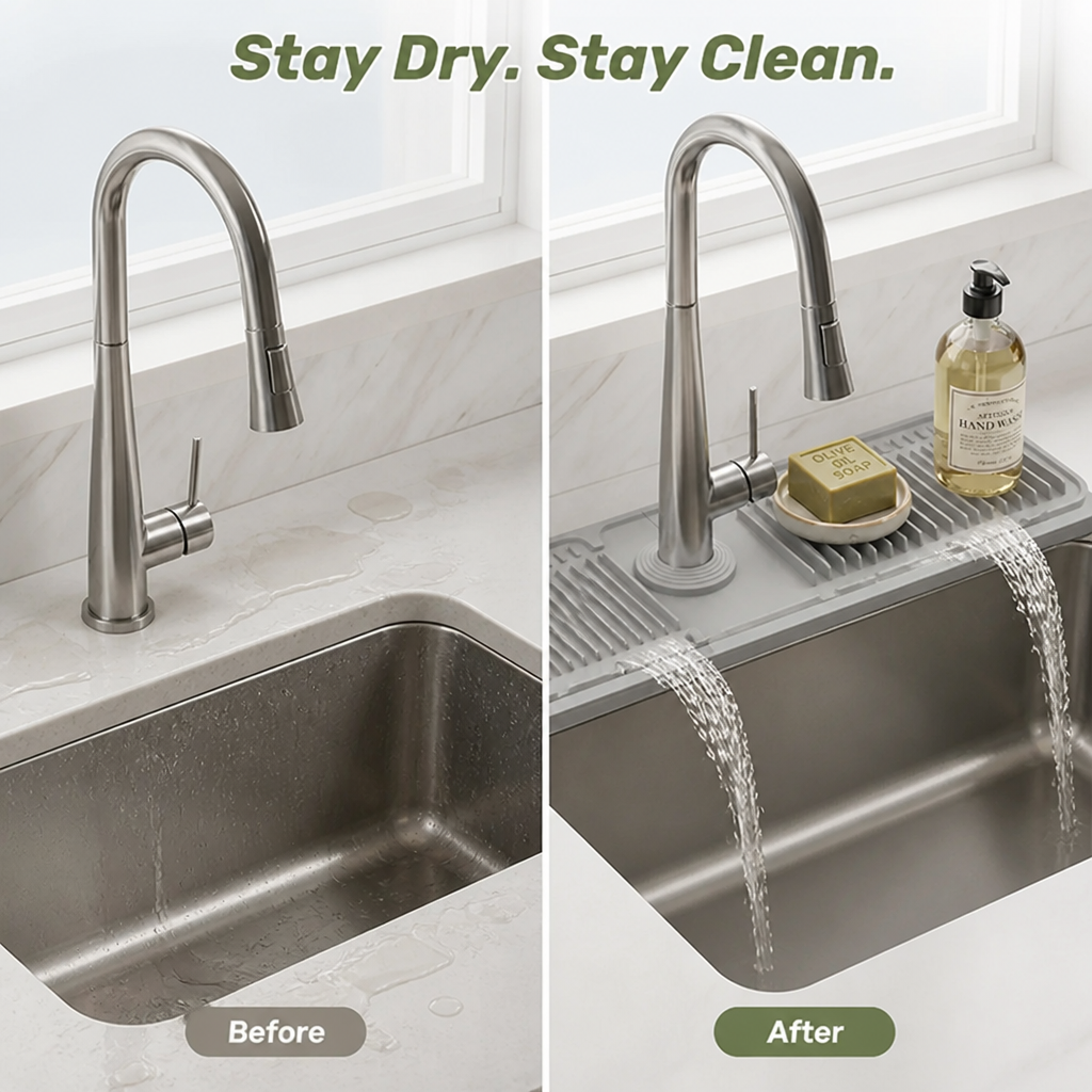 SinkGuard™ — Keep Your Sink Dry, Clean, and Clutter-Free