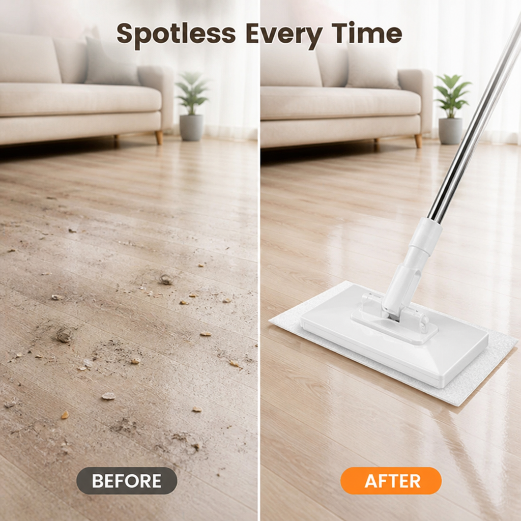 MopMeadow™ Flat Mop — Quick, Easy Floor Cleaning