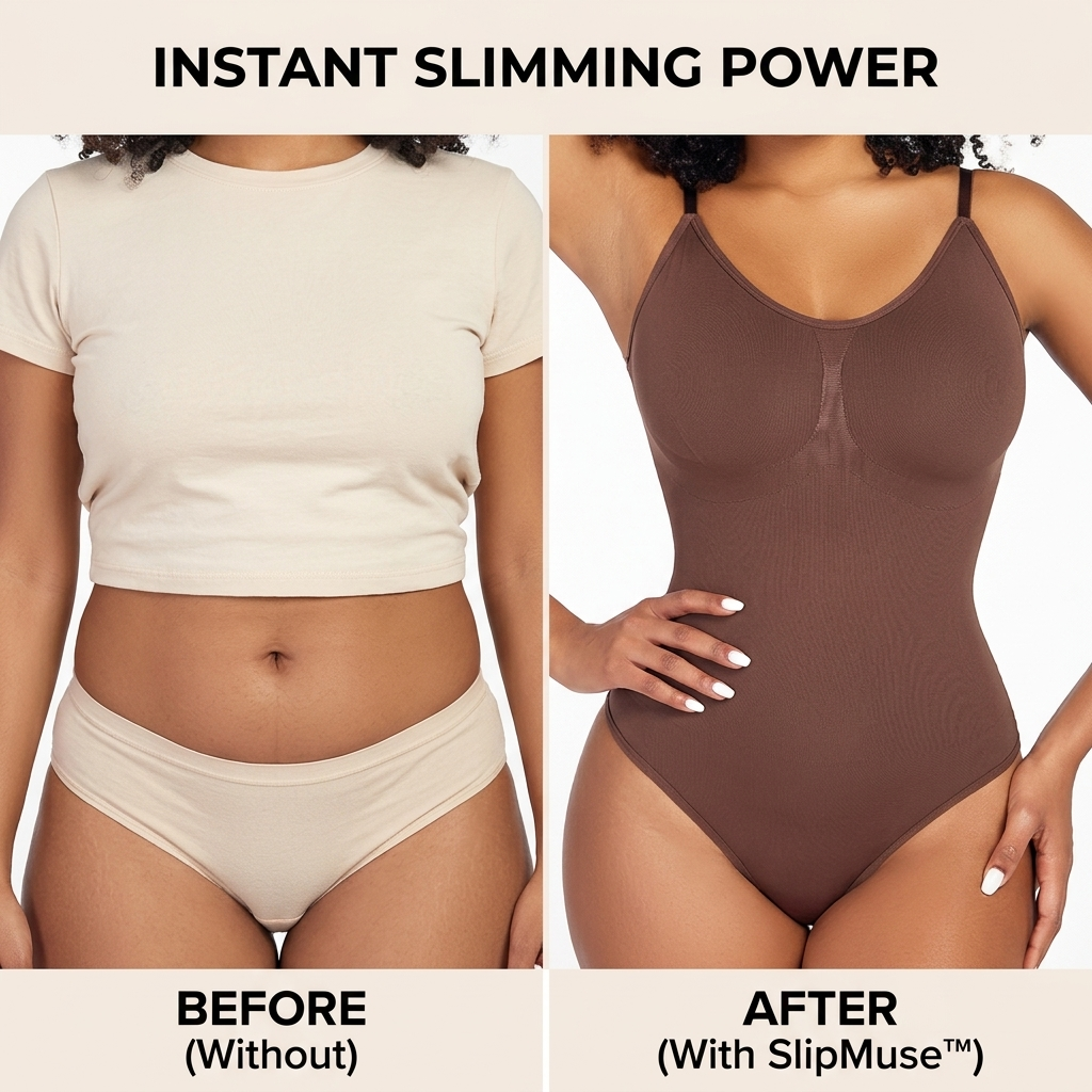Velvine™ Seamless Thong Bodysuit — Smooth Shaping Comfort
