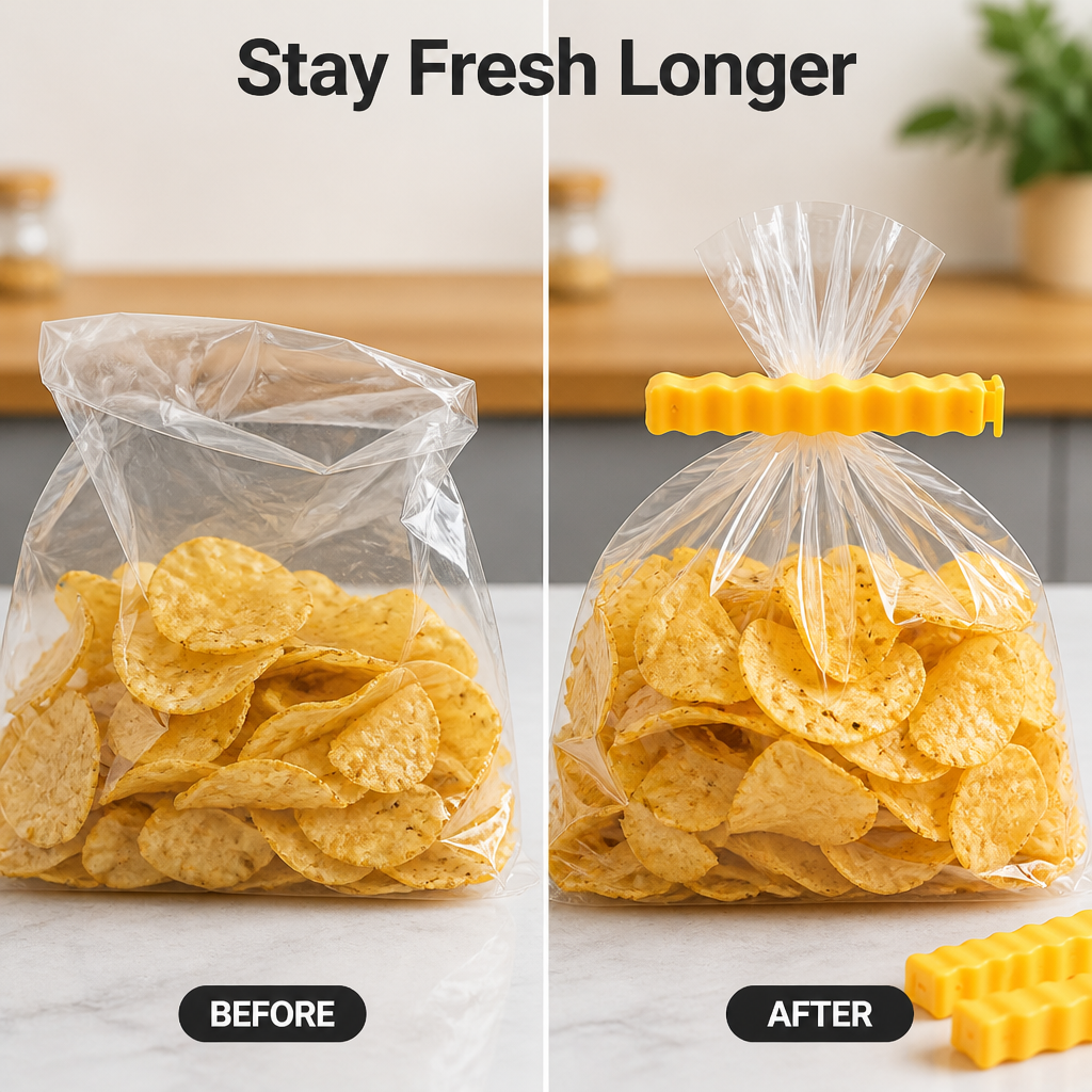 FryLatch™ Fries Chip Bag Clips — Keep Snacks Crisp