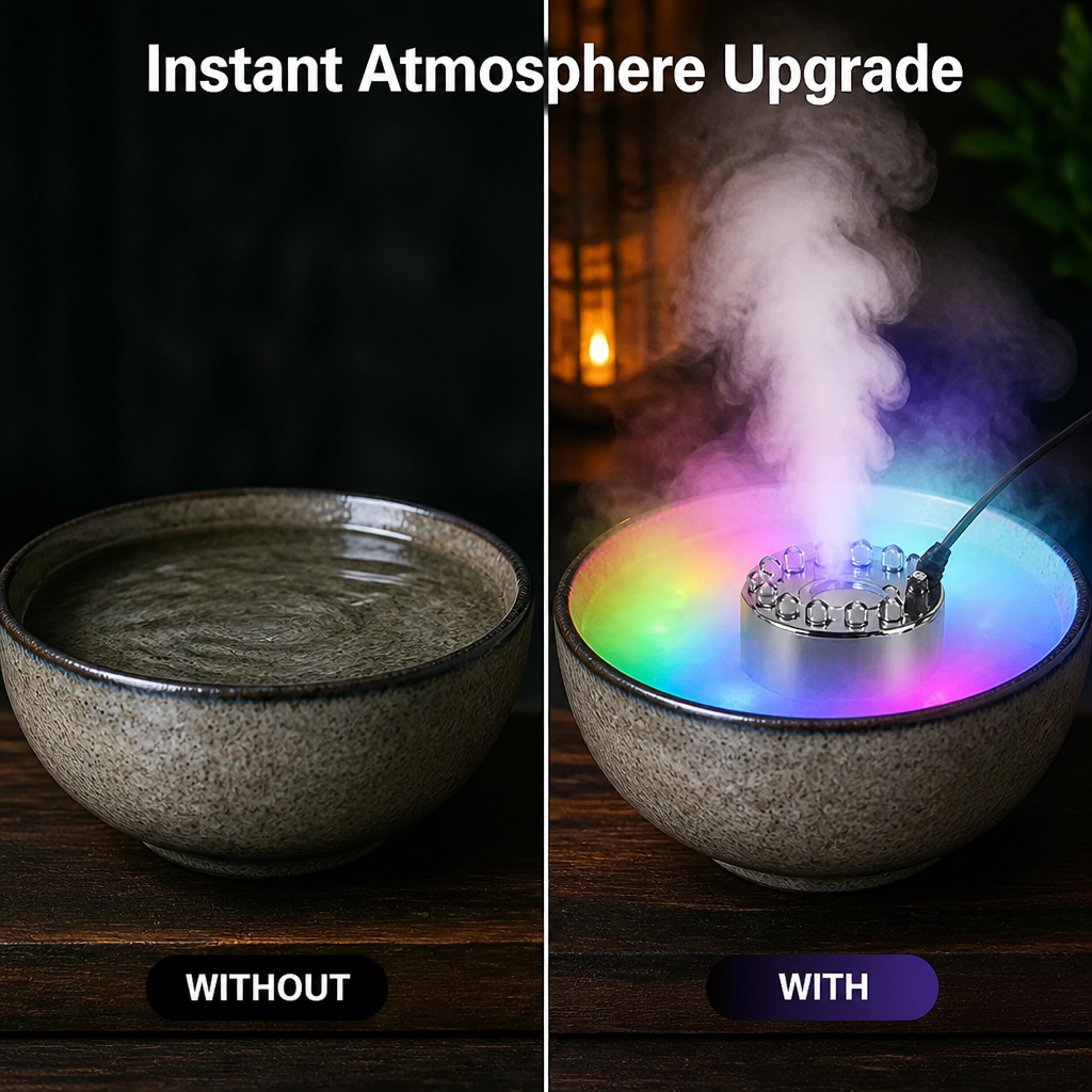 FogLantern™ Color-Changing Mist Maker — Moody Fog Ambiance