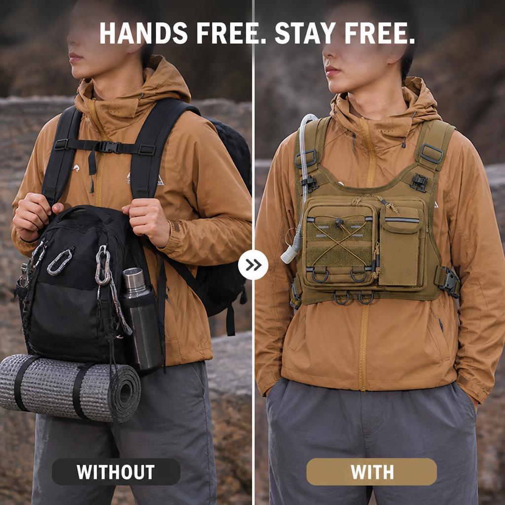 SipRidge™ Hydration Vest — Hands-Free Trail Hydration