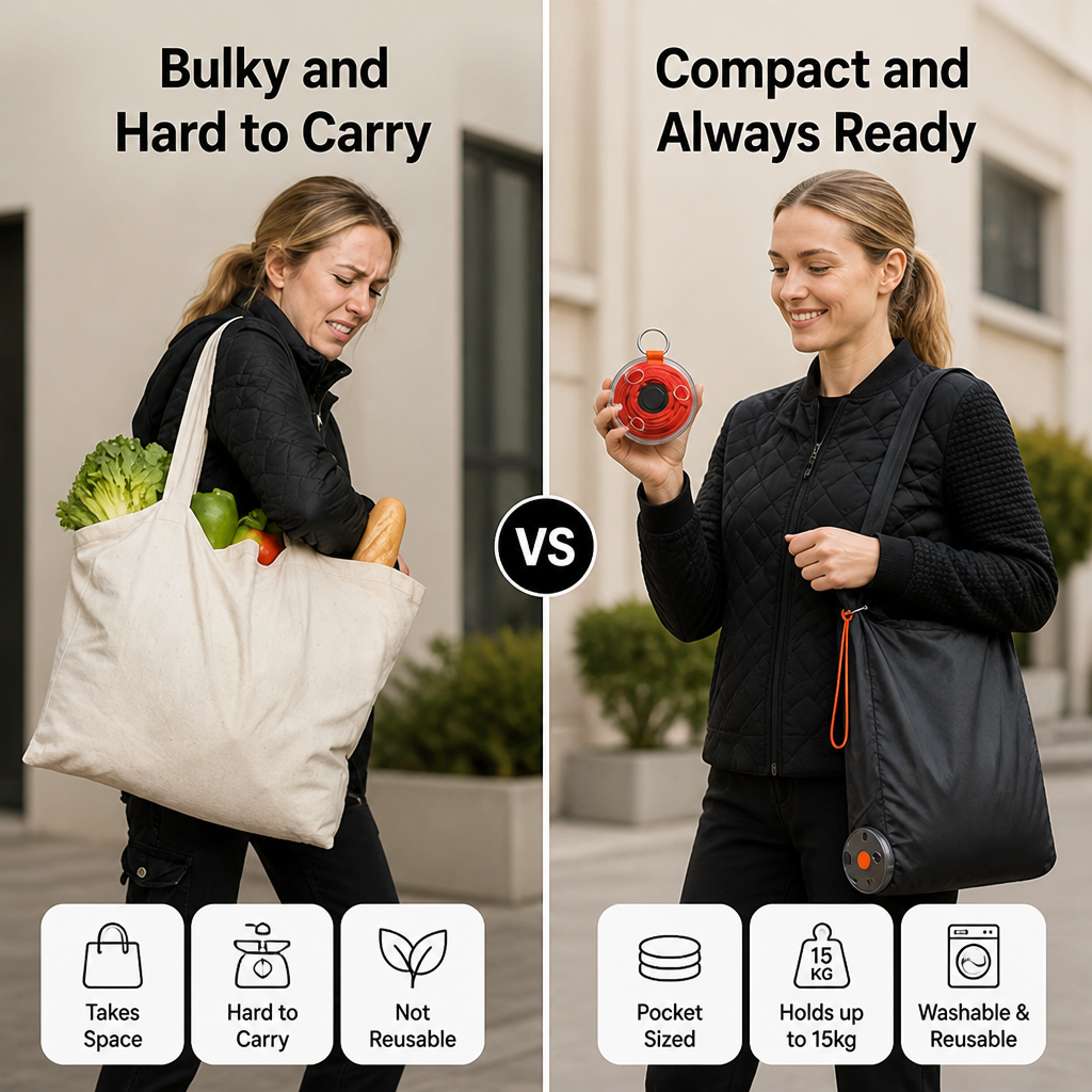 FlexiCarry™ - Portable Large Capacity Tote Bag