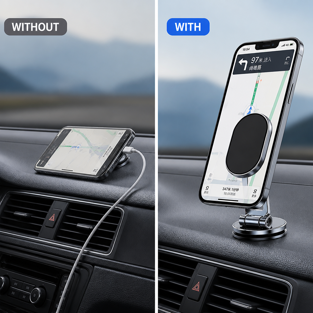 GripNest™ Magnetic Phone Mount
