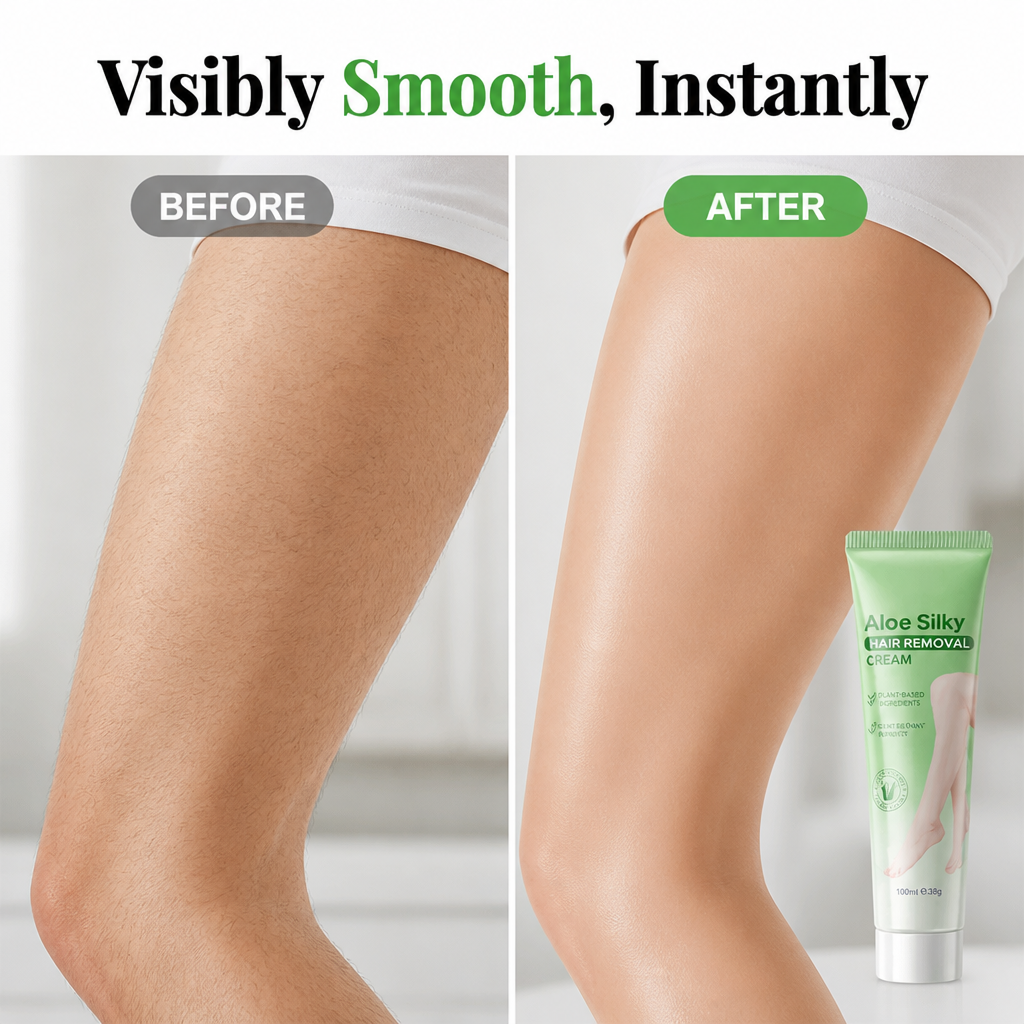 AloeGlow™ — Gentle Hair Removal & Skin Care Cream