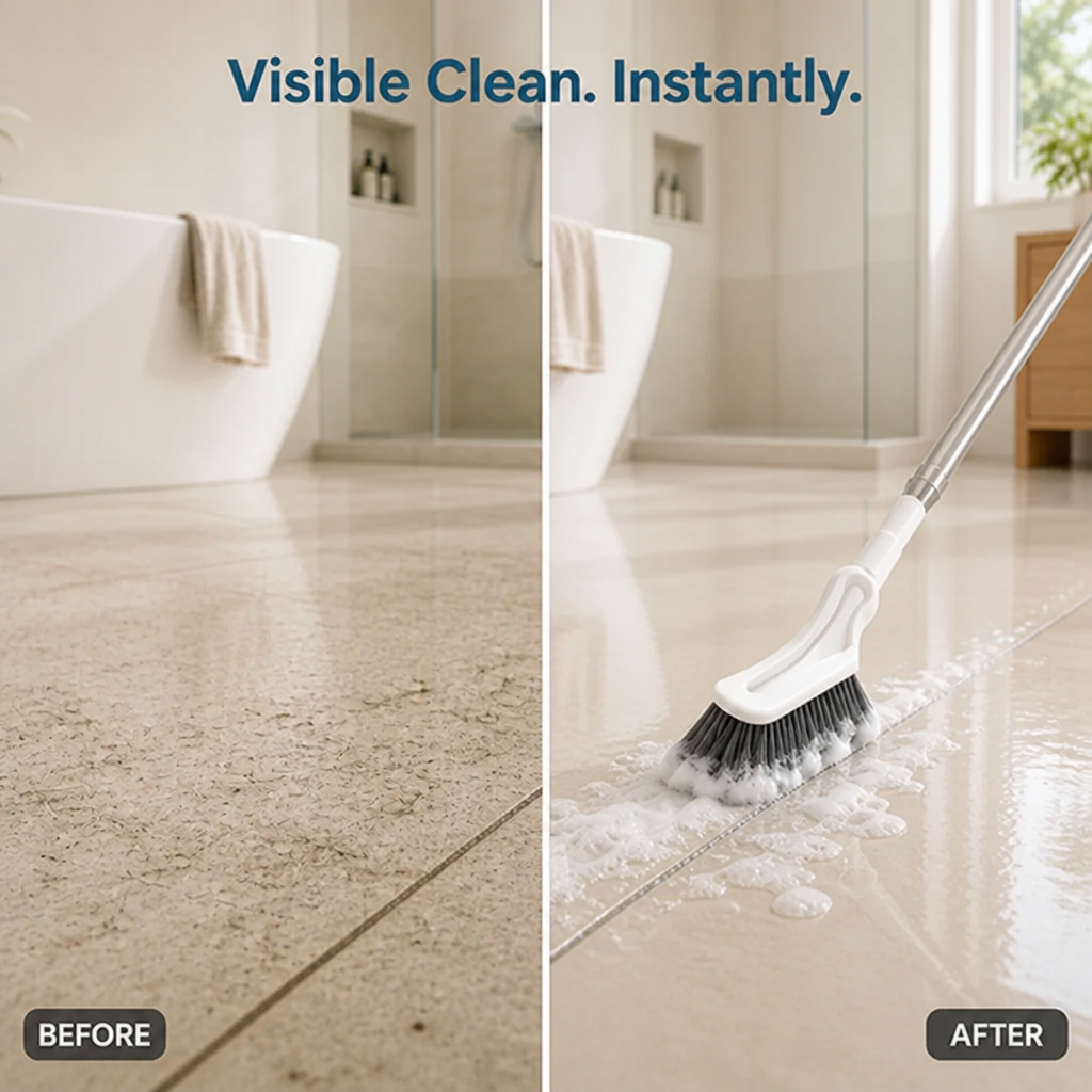 CornerCrest™ Extendable Scrub Brush — Reach High Corners