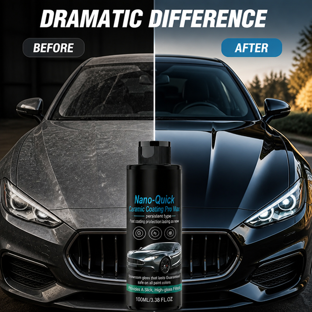 LusterShield™ Ceramic Coating Spray — Glossy Water-Repellent Shine