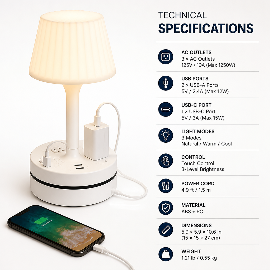 GlowBase™ — Warm Lighting, Smart Charging