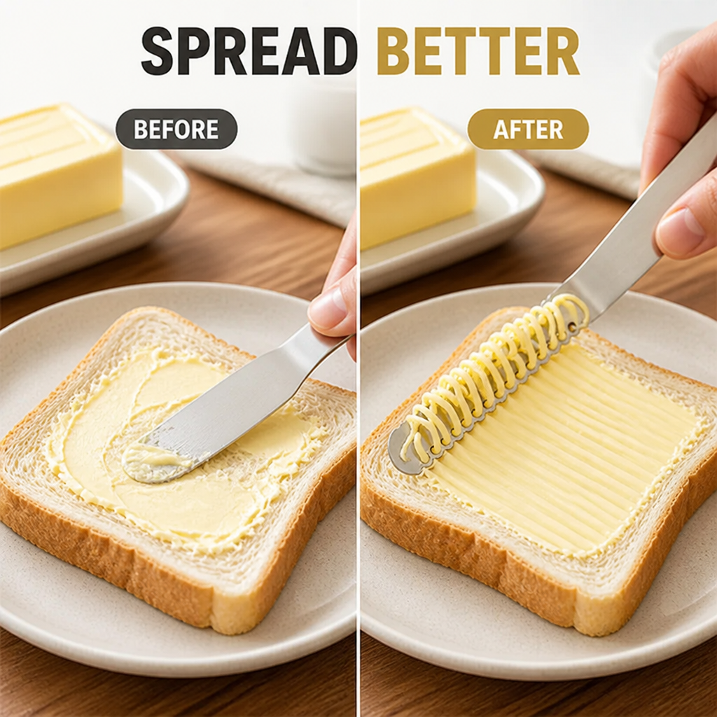 ButterGlide™ 3-in-1 Stainless Butter Spreader