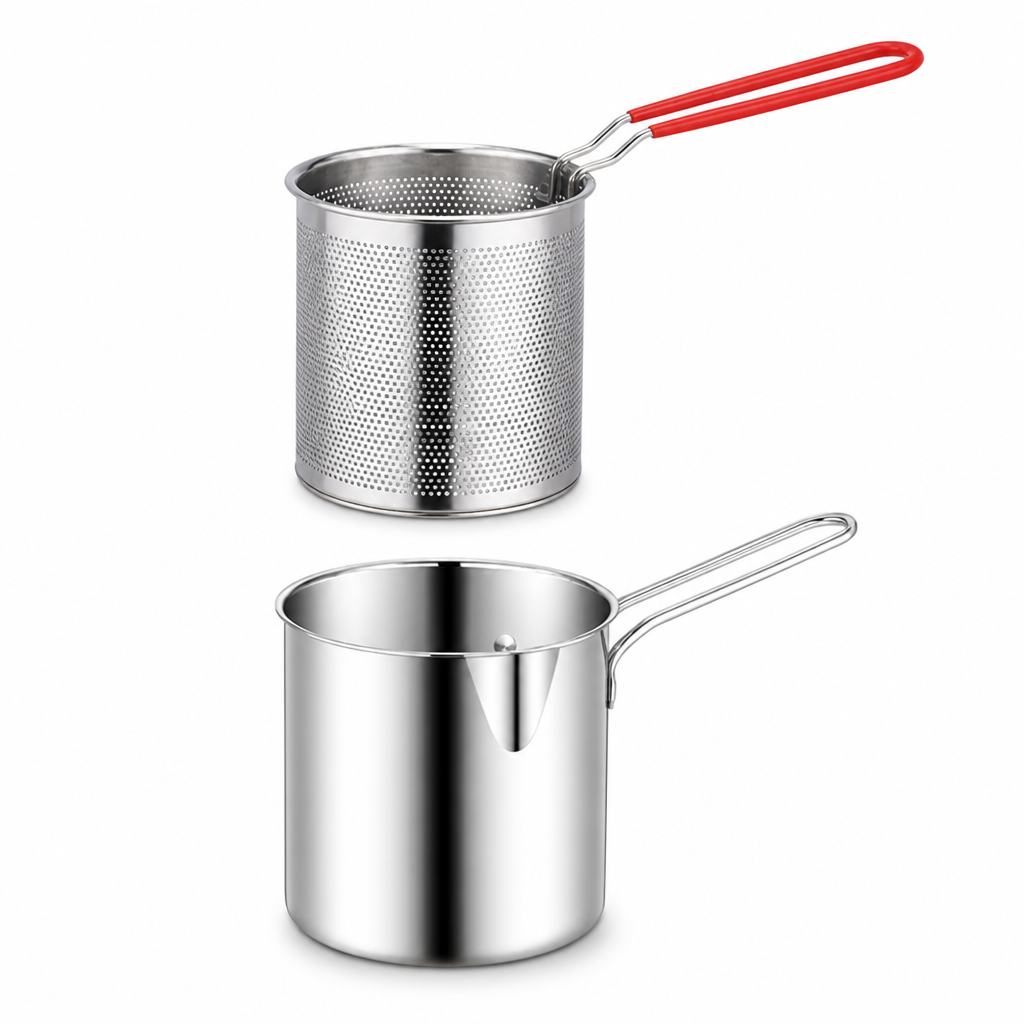 FryFlow™ — Stainless Steel Frying Basket