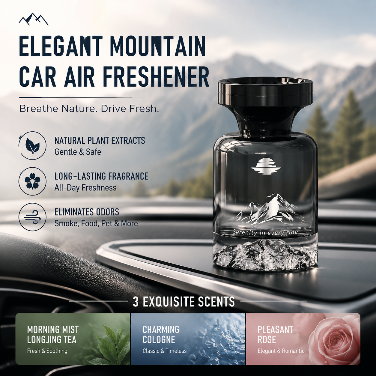 AuraBloom™ — Escape to Pure, Lasting Freshness Every Time You Drive