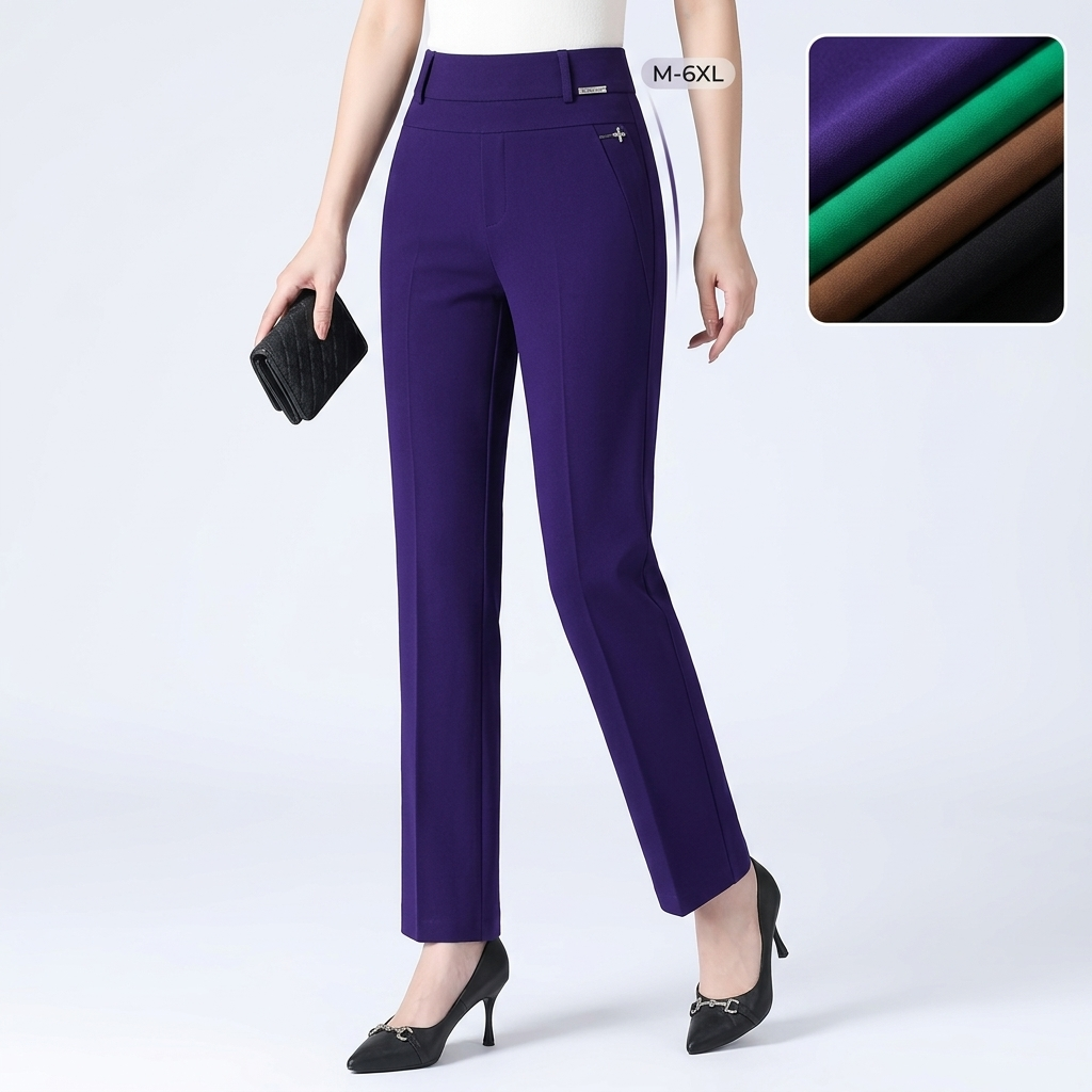 Corrine™ Stretch Suit Pants — Curve-Hugging Office Fit