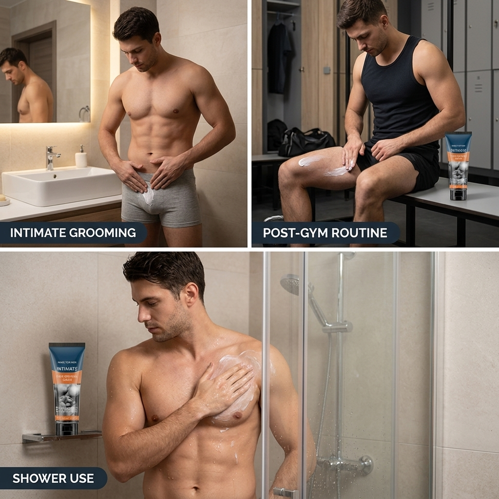 SmoothHaven™ Men's Intimate Hair Removal Cream — Gentle Grooming
