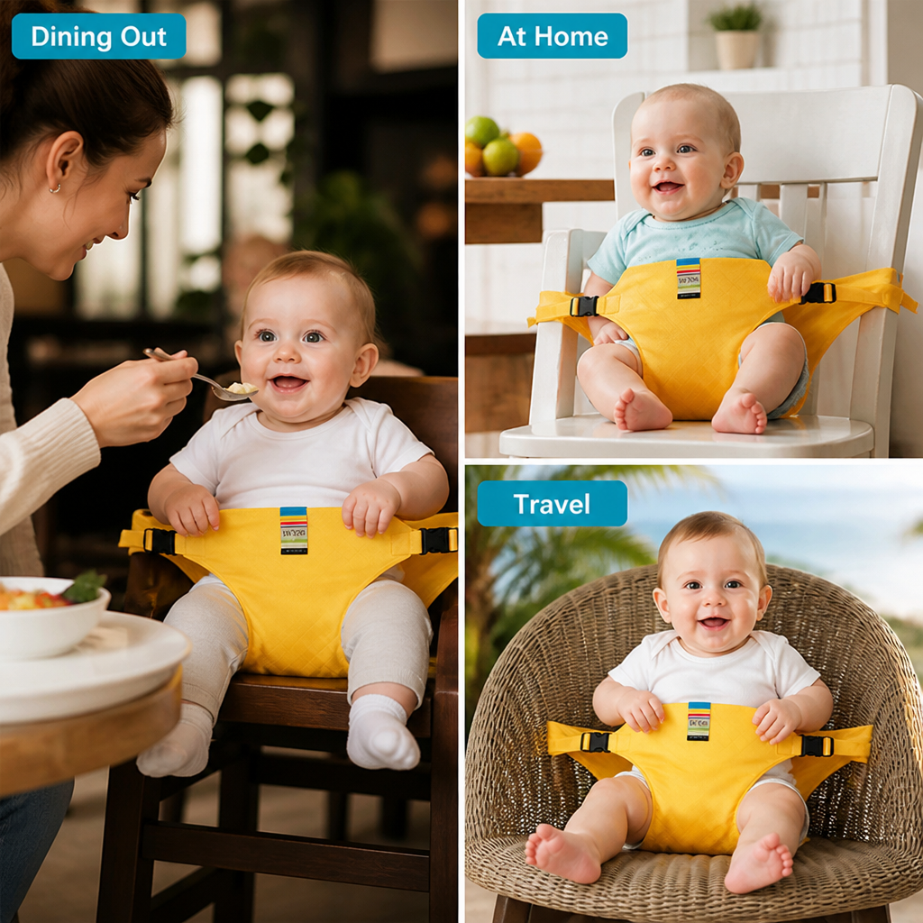 SeatSecure™ — Adjustable Baby Chair Strap