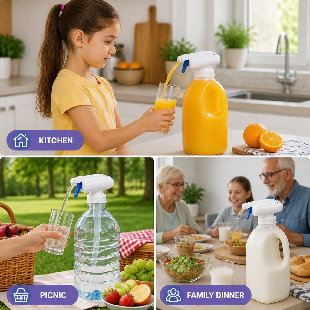 EasyPour™ - Leak-Proof Drink Dispenser Pump