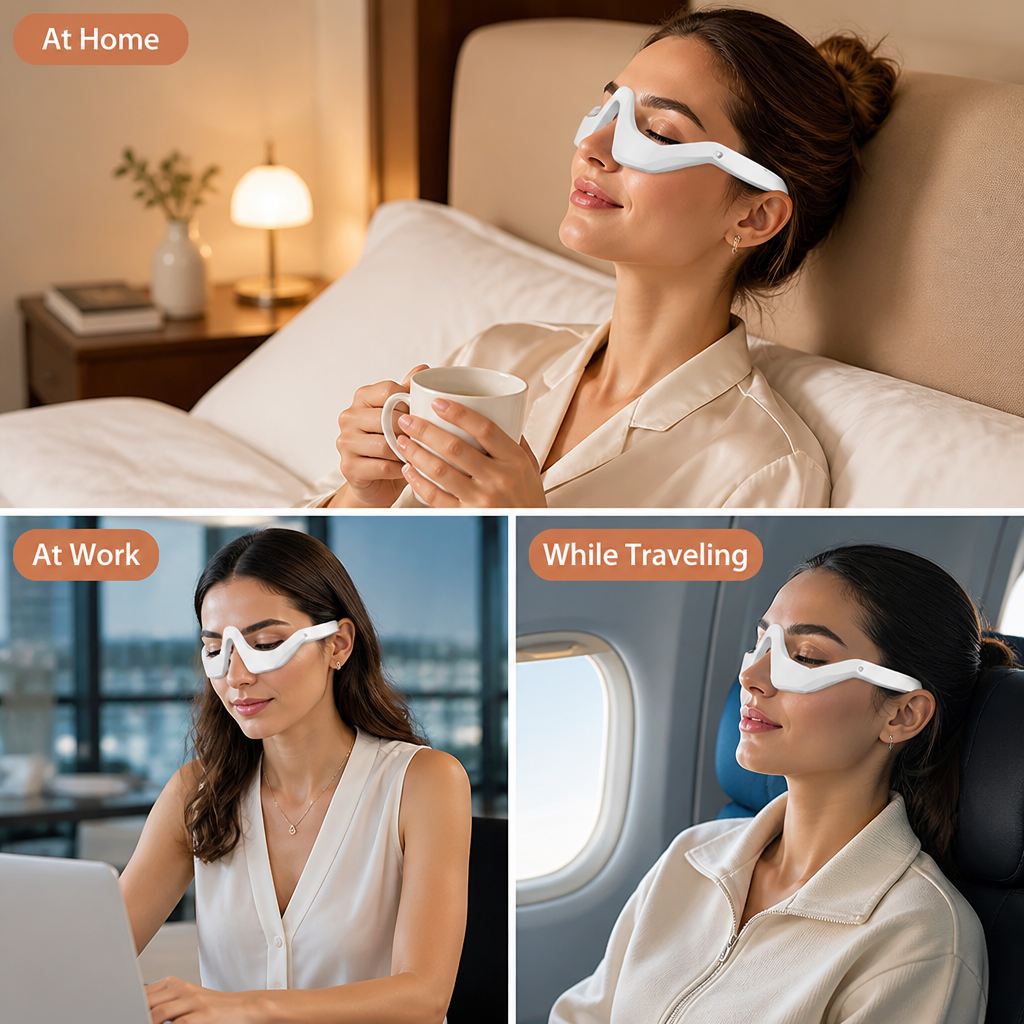 GlowGaze™ Red Light Eye Massager — Relax Tired Eyes