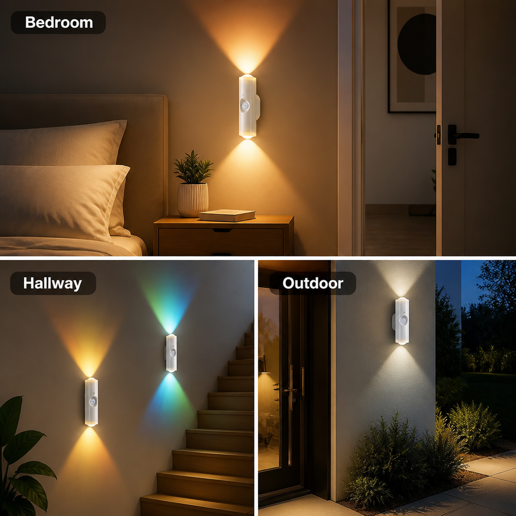 StepBeacon™ Magnetic Motion Sensor Wall Light — Hands-Free Glow