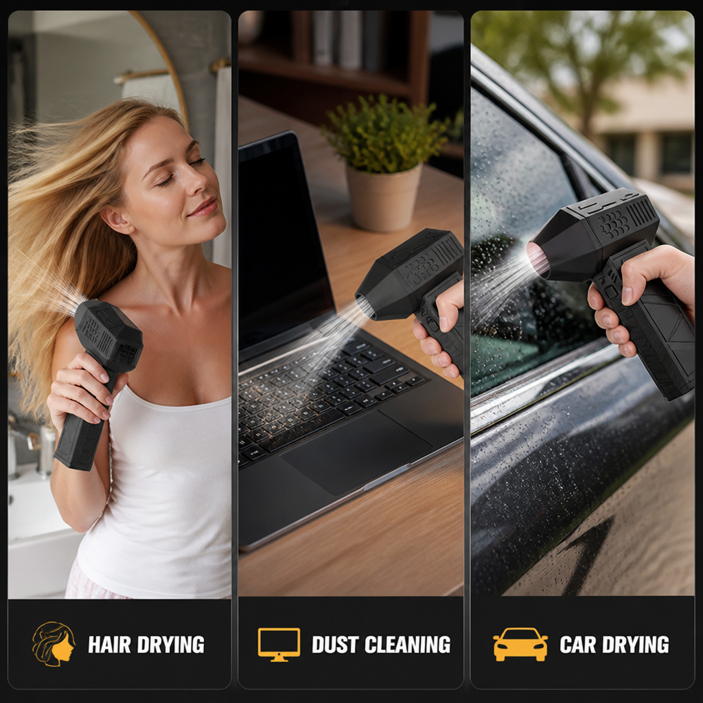 BreezeBolt™ Handheld Turbo Air Blower — Dry And Dust Fast