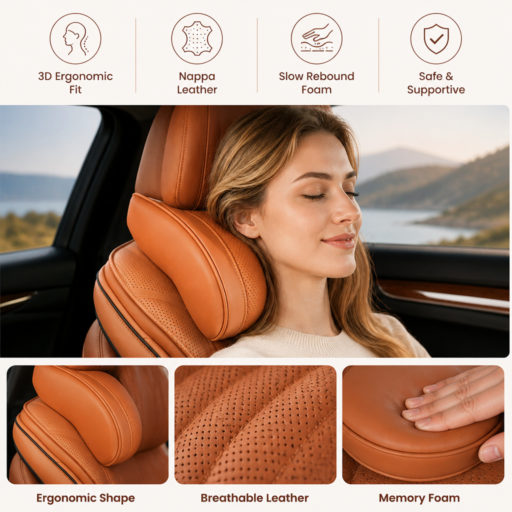 NeckEase™ - Premium Car Neck Support Pillow