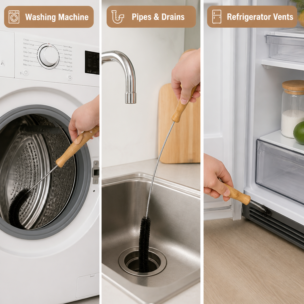 LintReach™ Long Appliance Cleaning Brush — Reach Hidden Dust