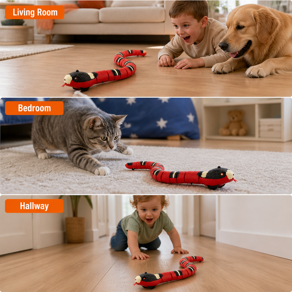 SlitherBuddy™ Smart Electric Snake Toy