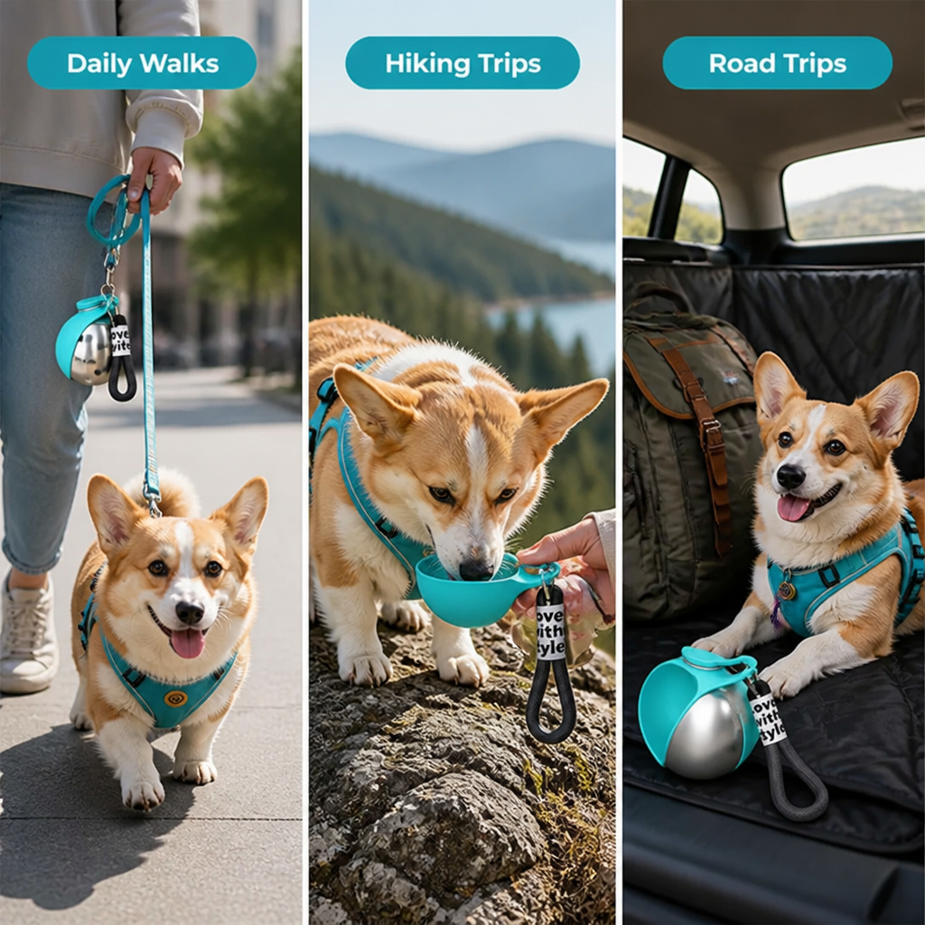 PawSip™ - Foldable Dog Travel Water Bottle