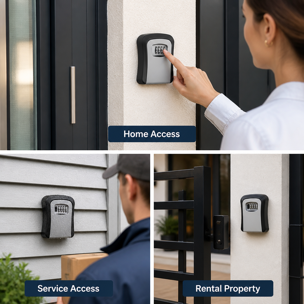 KeyVault™ — Secure Wall-Mounted Key Box