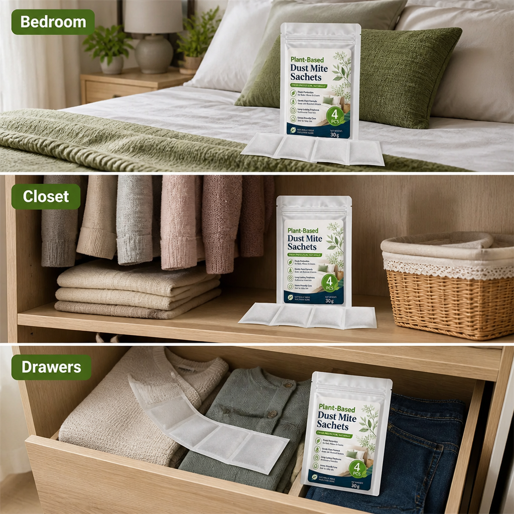 DustGuard™ — Plant-Based Dust Mite Protection Sheets