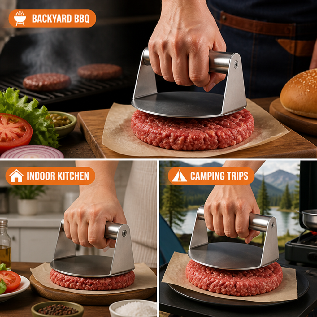 PattyPro™ Stainless Steel Burger Press
