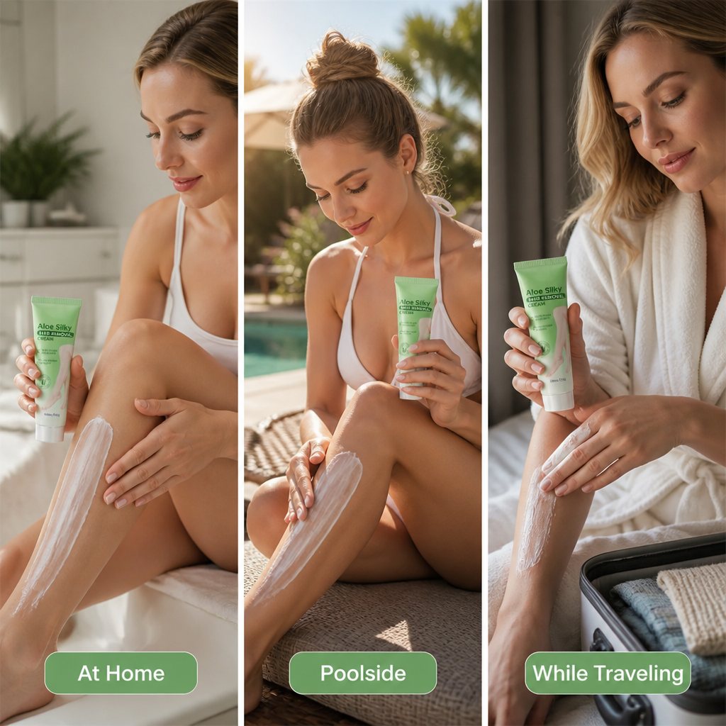 AloeGlow™ — Gentle Hair Removal & Skin Care Cream