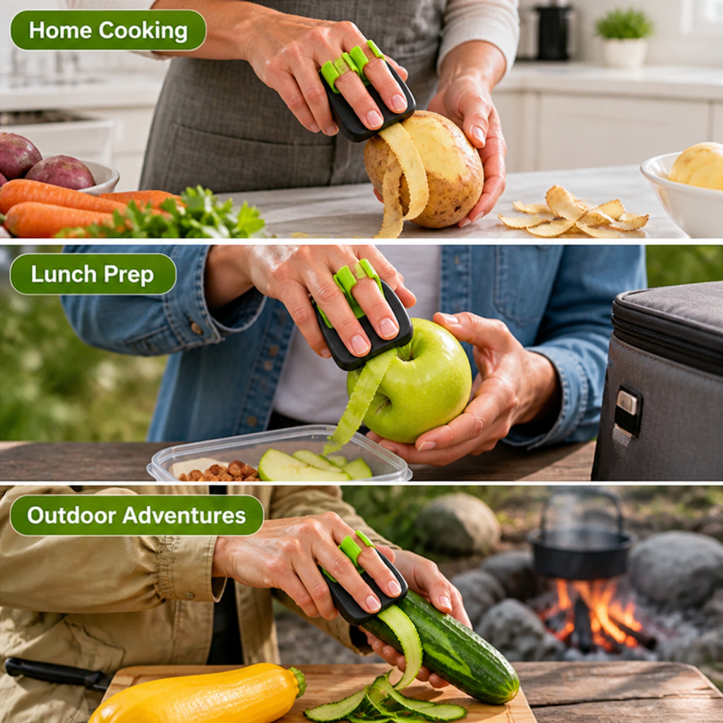 PeelPals™ Finger Peeler — Peel Veggies With Better Grip
