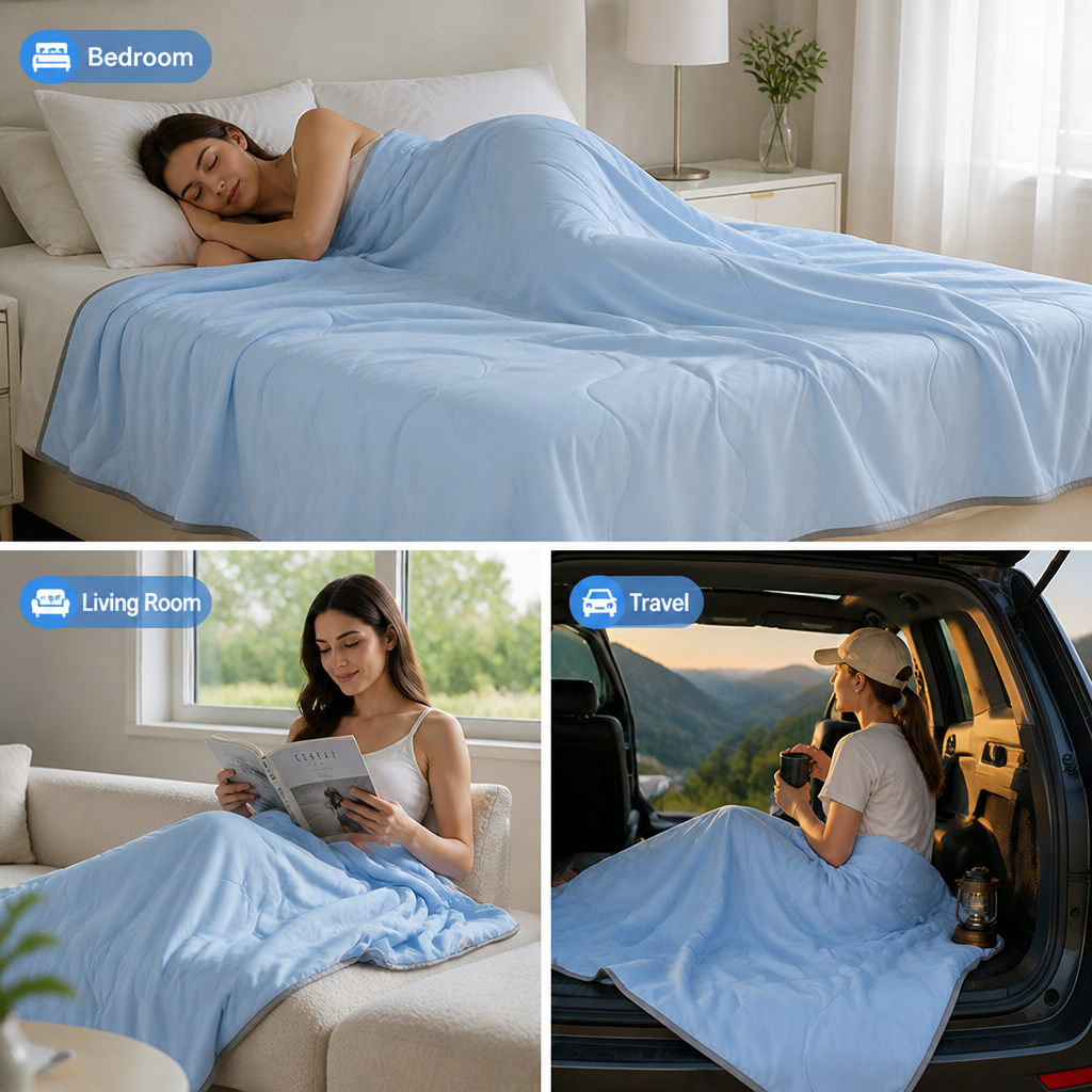 BreezeLuxe™ - Temperature Regulating Blanket