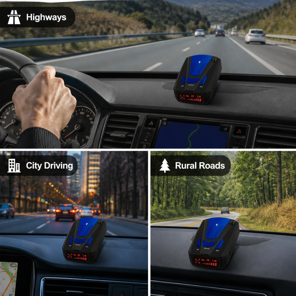 RadarWatch™ Car Radar Detector — Voice Alerts For Safer Drives