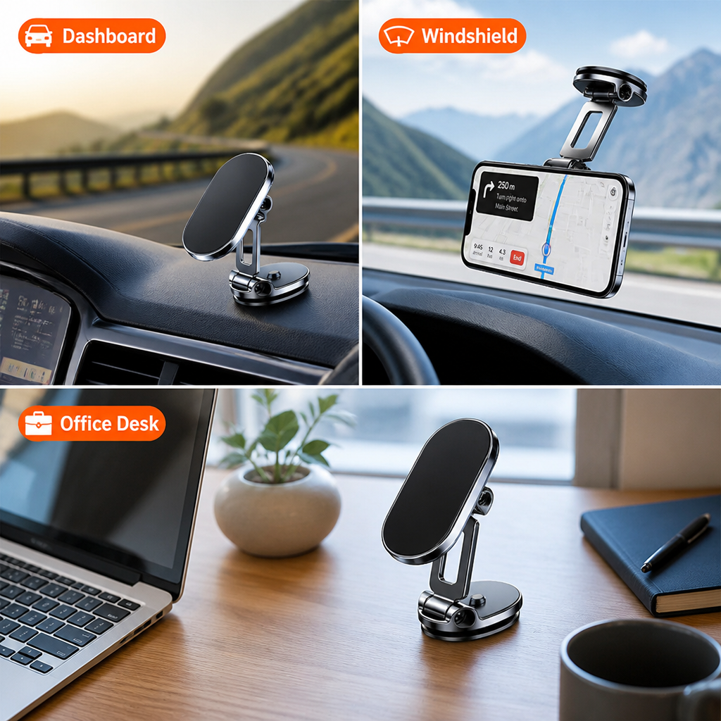 GripNest™ Magnetic Phone Mount