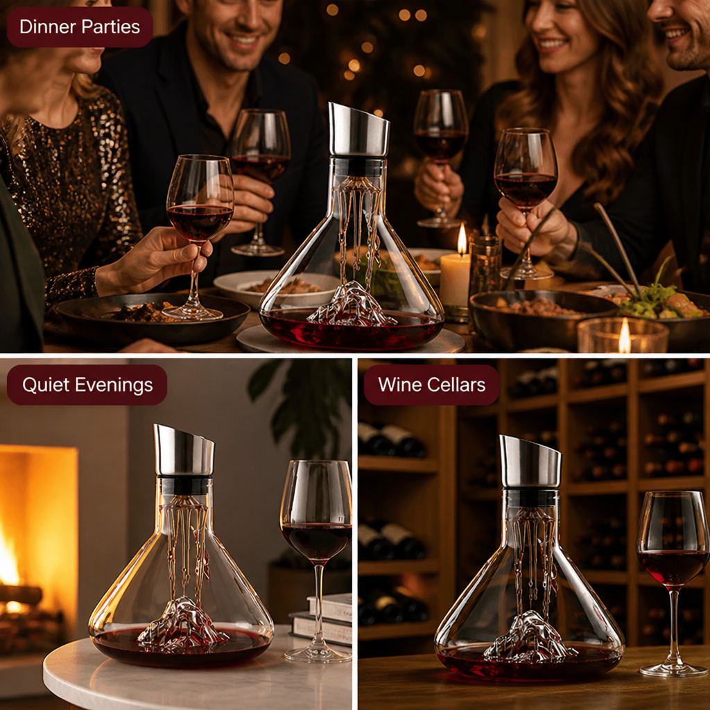 Glacio™ Cascade Aerating Wine Decanter Set