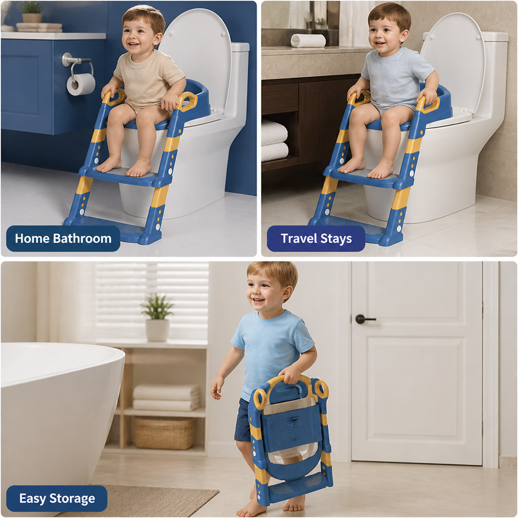 StepTot™ Potty Training Seat with Step Ladder — Confident Little Climbers