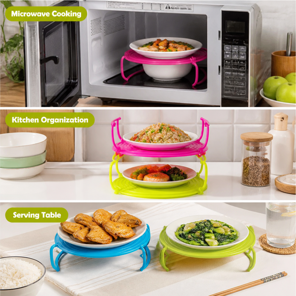 HeatMate™ — Multi-Level Microwave Food Warmer