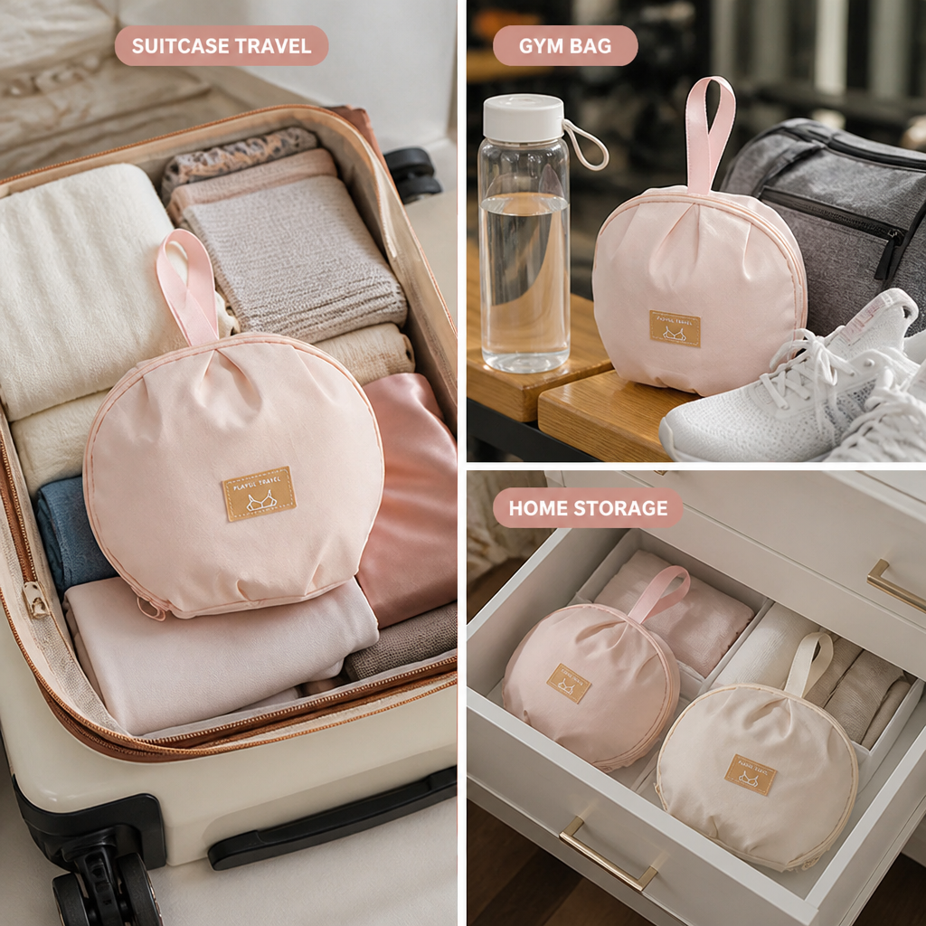 Lingerline™ Lingerie Travel Case — Pack Bras Without Crushing