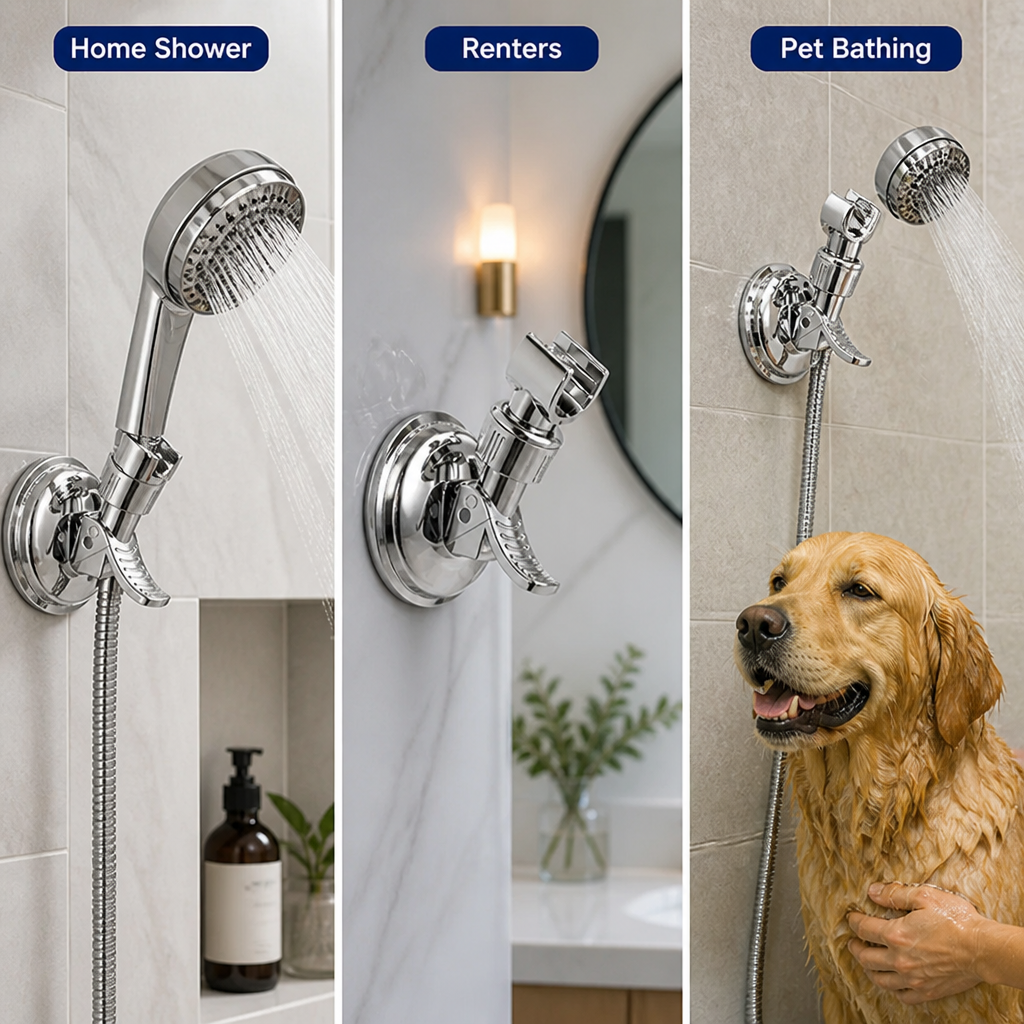 HydroMount™ — Multi-Angle Shower Head Bracket