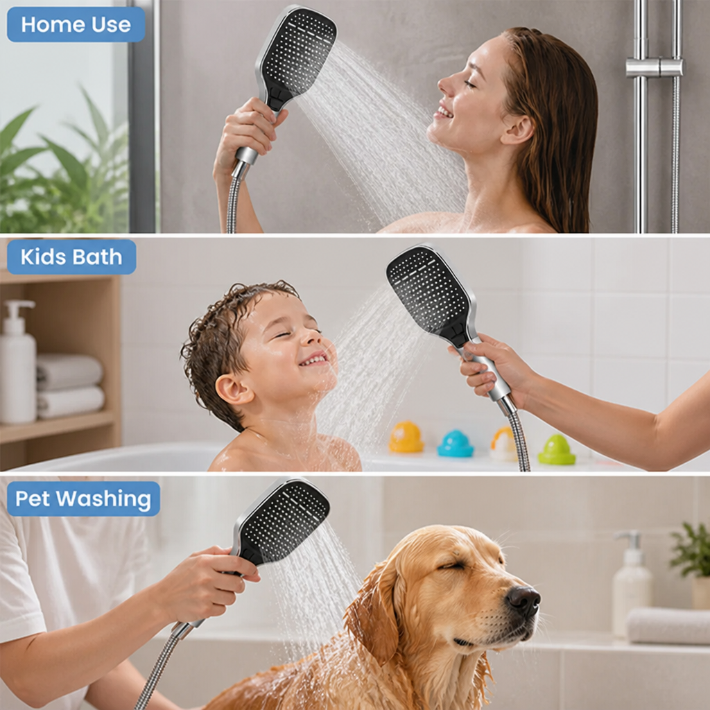 AquaReach™ — High-Pressure Shower Brush
