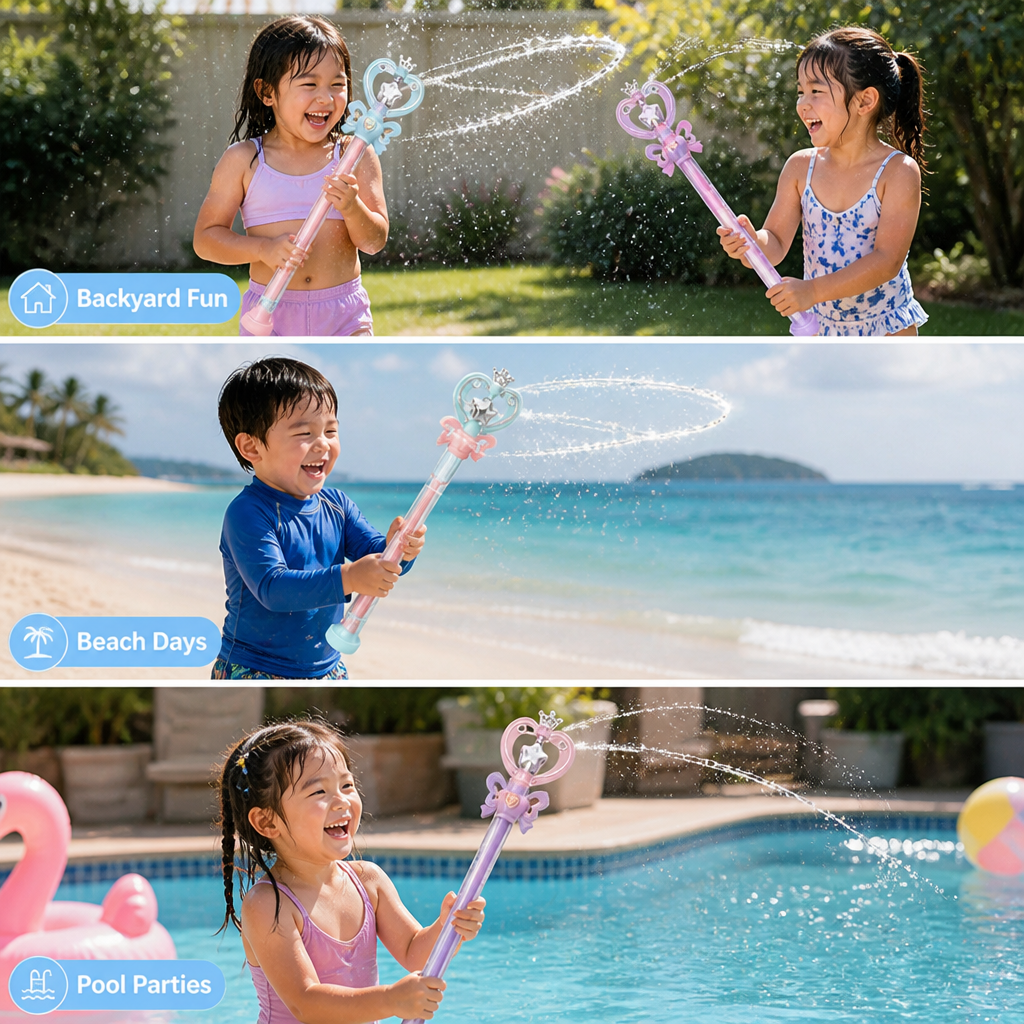 FairySplash™ Duo Magic Water Wands — Spinning Spray Fun for Kids