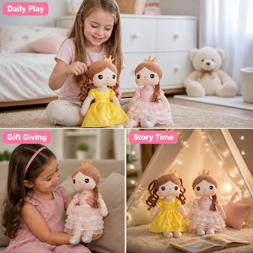 PetalPlush™ Princess Plush Doll — Cuddly Friend For Playtime