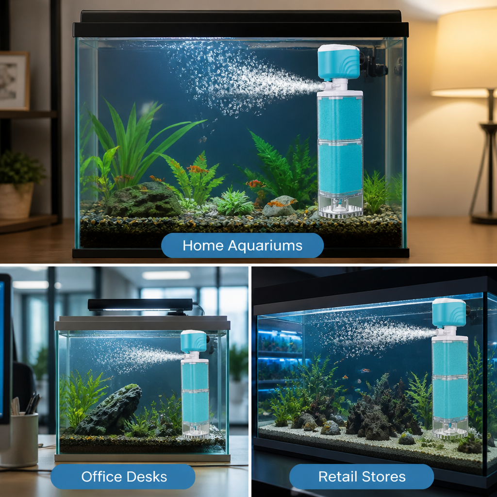 ClearFin™ Aquarium Filter & Oxygen Pump