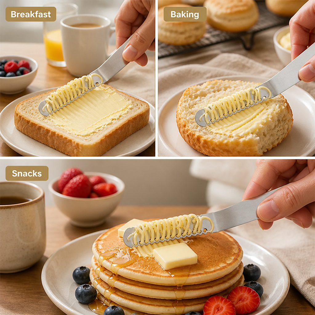 ButterGlide™ 3-in-1 Stainless Butter Spreader