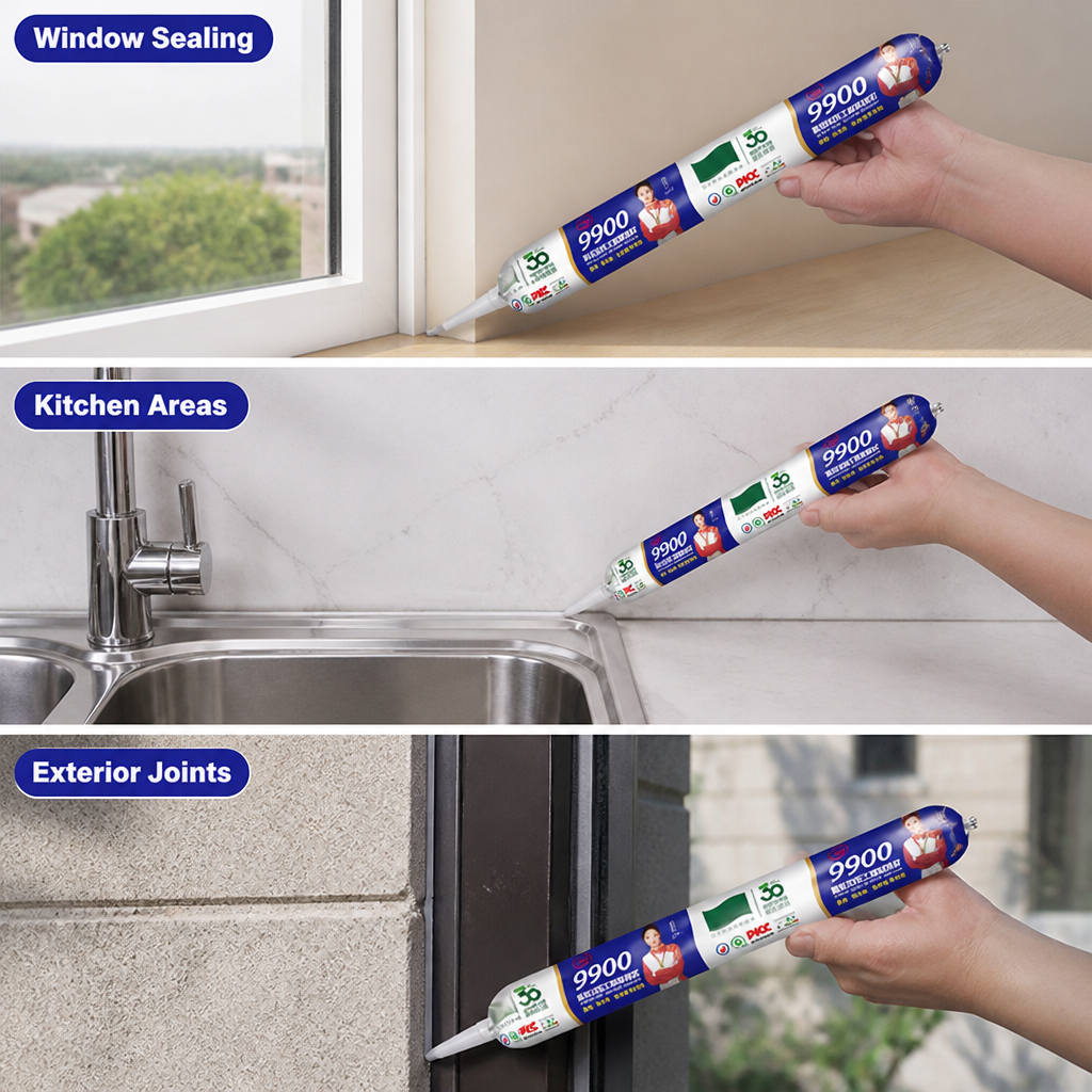HydroSeal™ Waterproof Sealant — Clear Bond for Cracks & Gaps